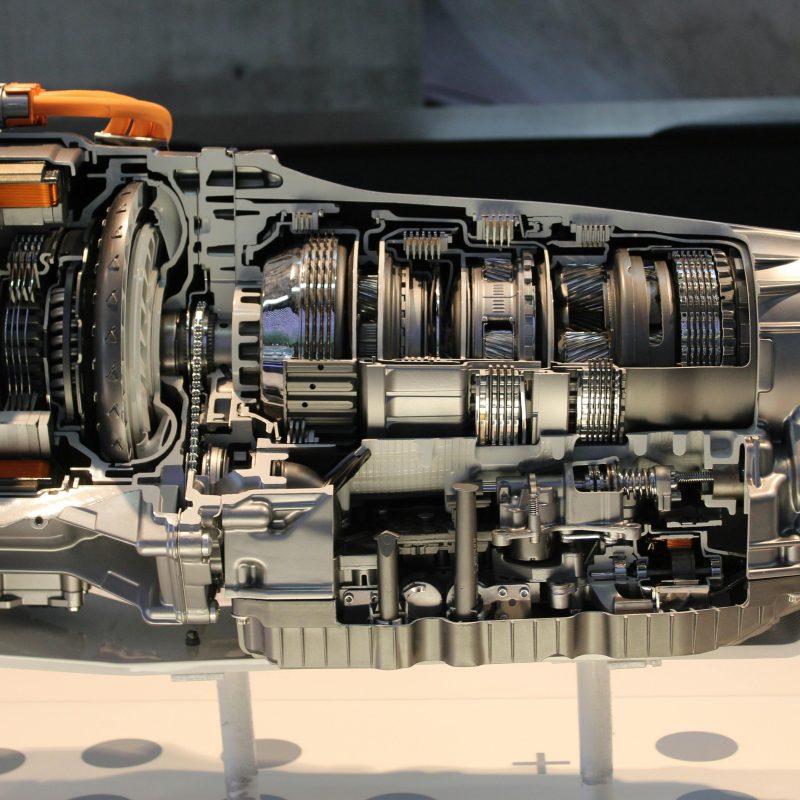 Intricate Car Transmission Cutaway Display